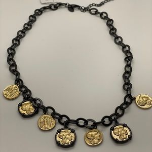 Lia Sophia Faux Coin Necklace